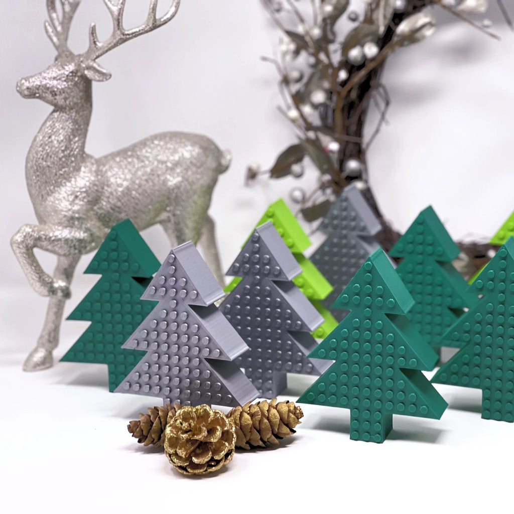 Lego Brick Compatible chunky Christmas Tree ornament decoration